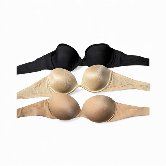 Other - La SENZA Seamless Strapless Bra Set - Black, Cream, Tan